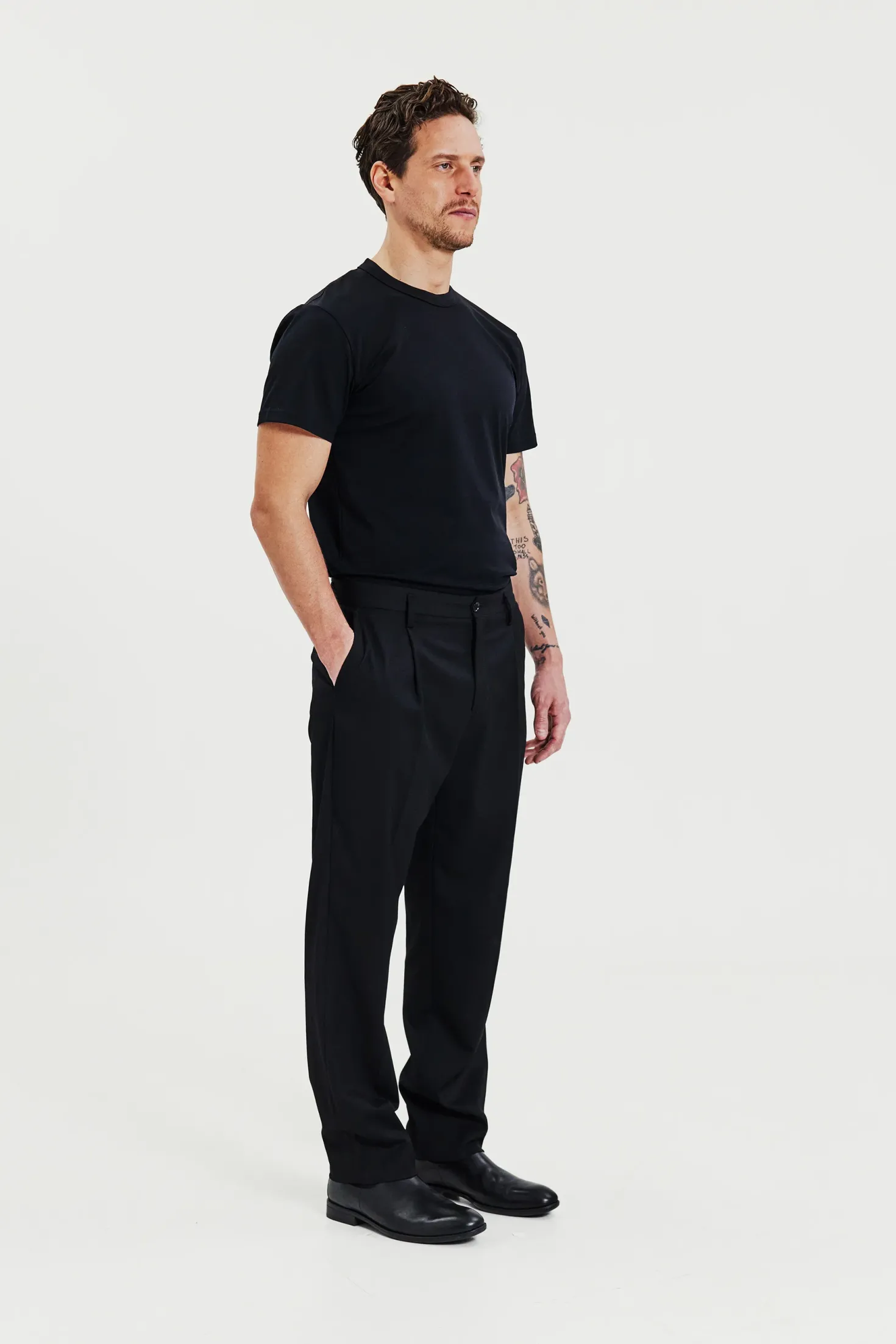 Crew-Neck Pima Black