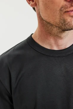 Crew-Neck Pima Charcoal