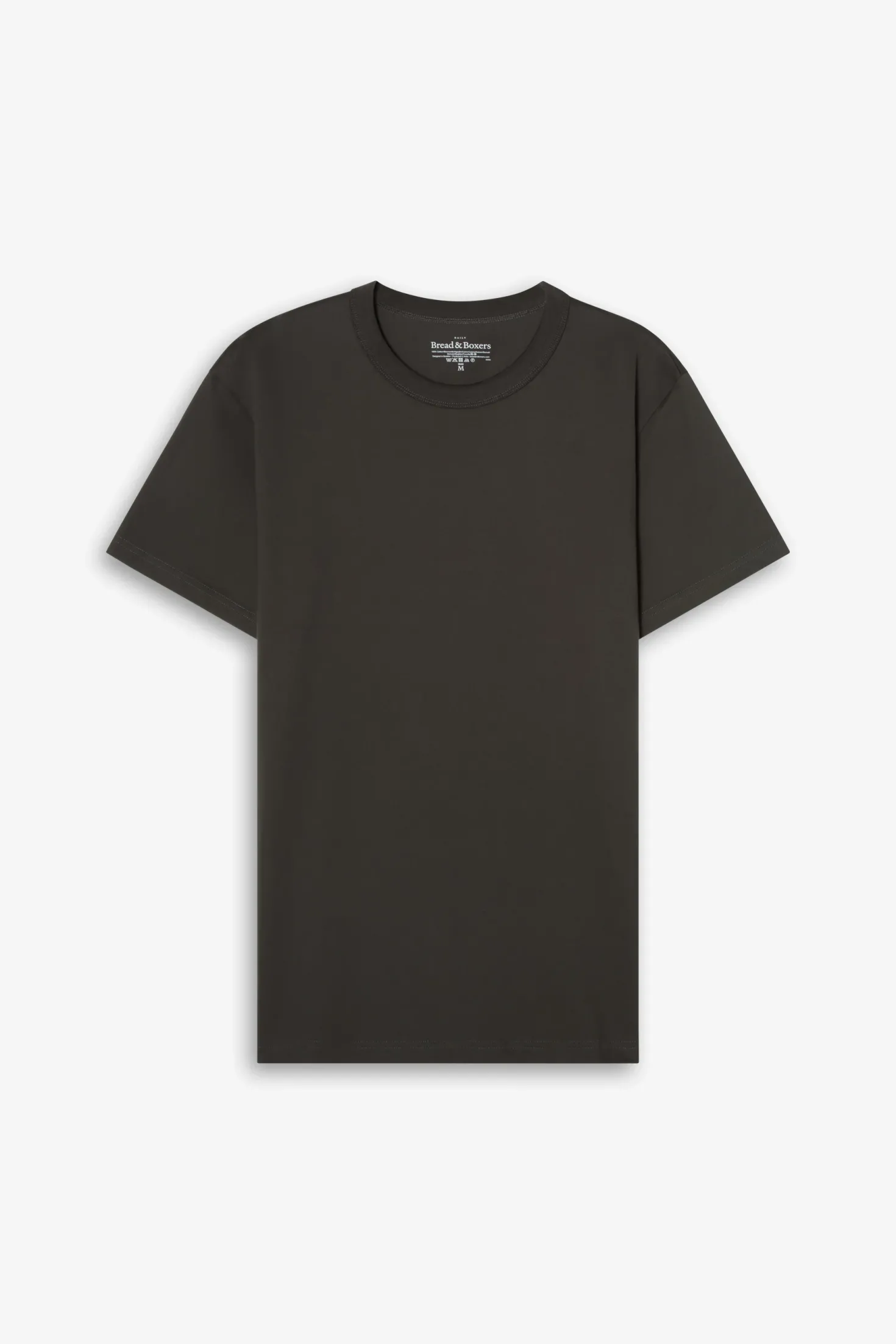 Crew-Neck Pima Charcoal