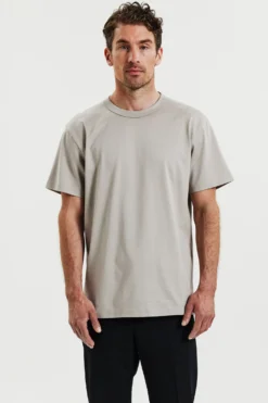 Crew-Neck Pima Greige