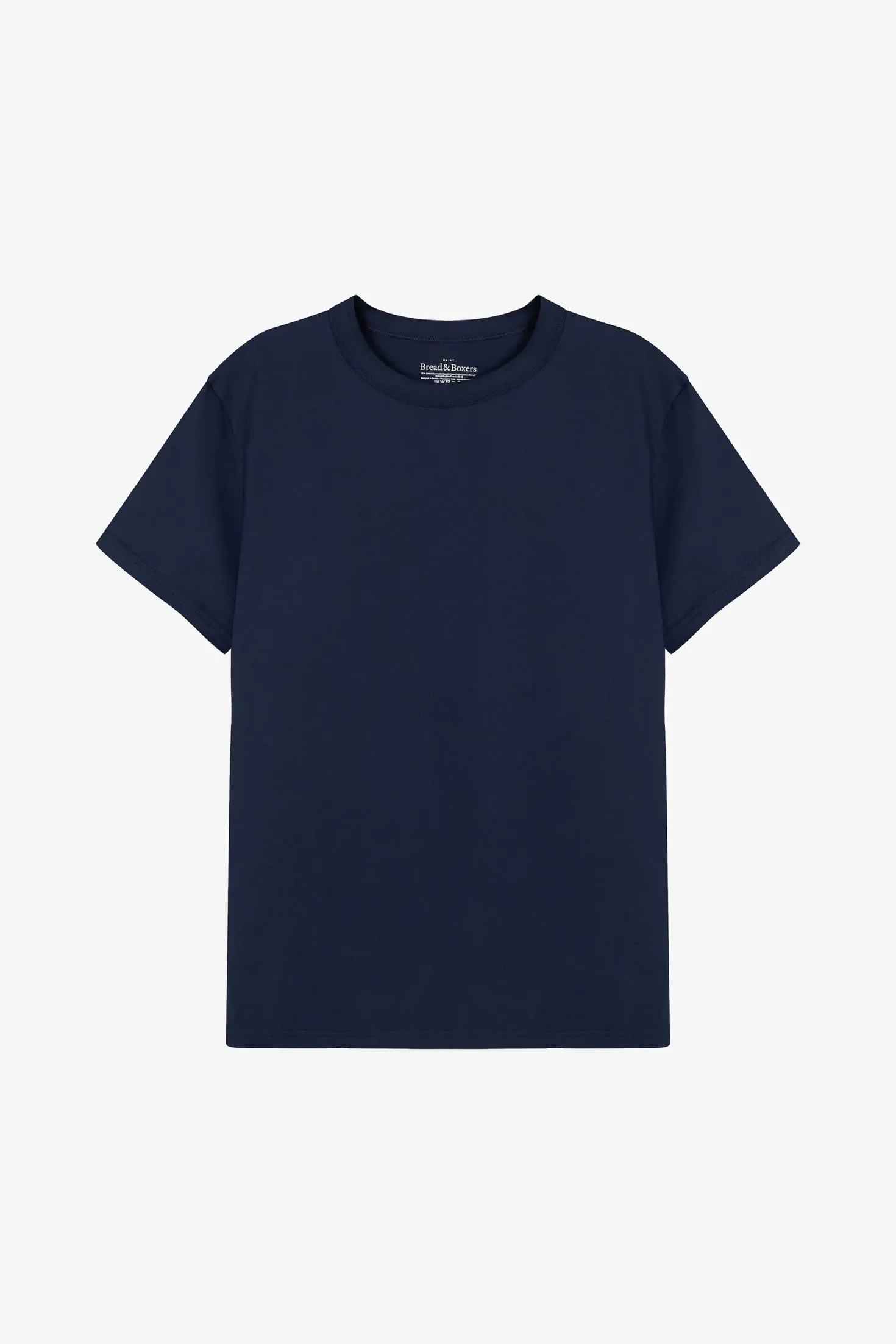 Crew-Neck Pima Navy Blue