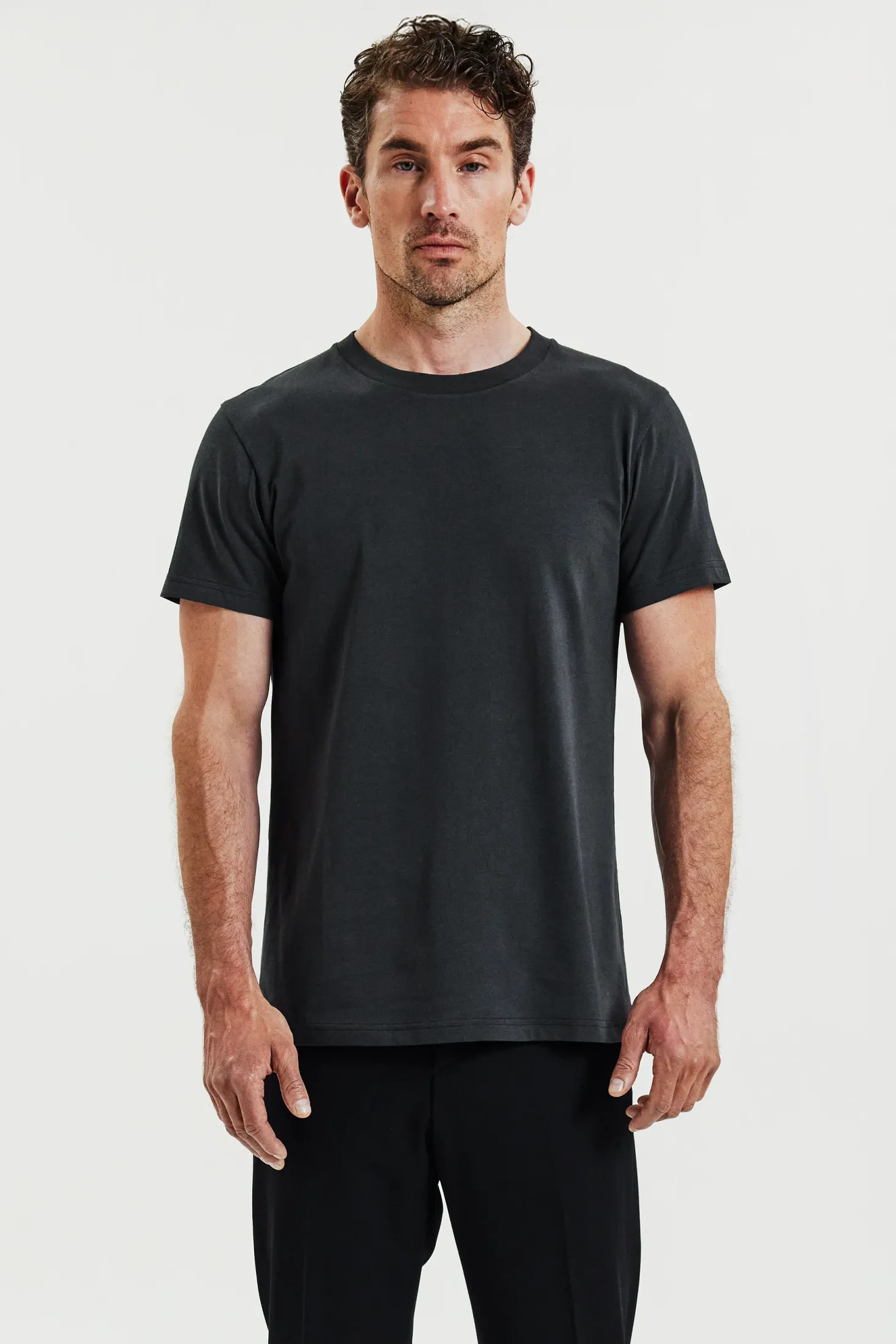 Crew-Neck regular Charcoal
