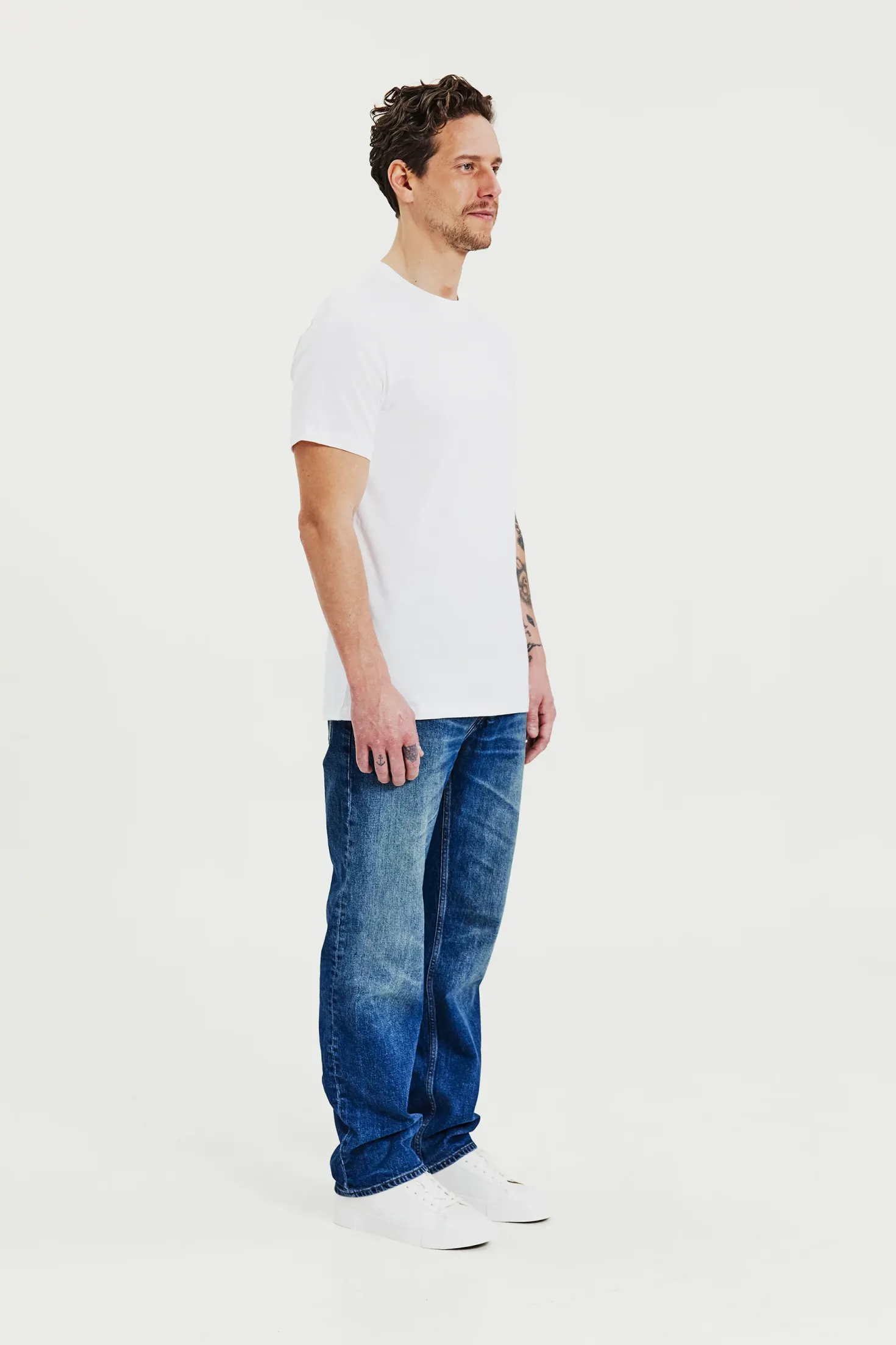 Crew-Neck regular White