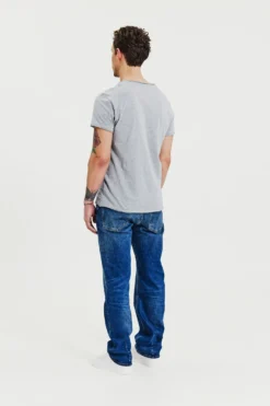 Crew-Neck relaxed Grey Melange