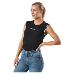 Crewneck Sleeveless T-Shirt Black