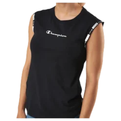Crewneck Sleeveless T-Shirt Black