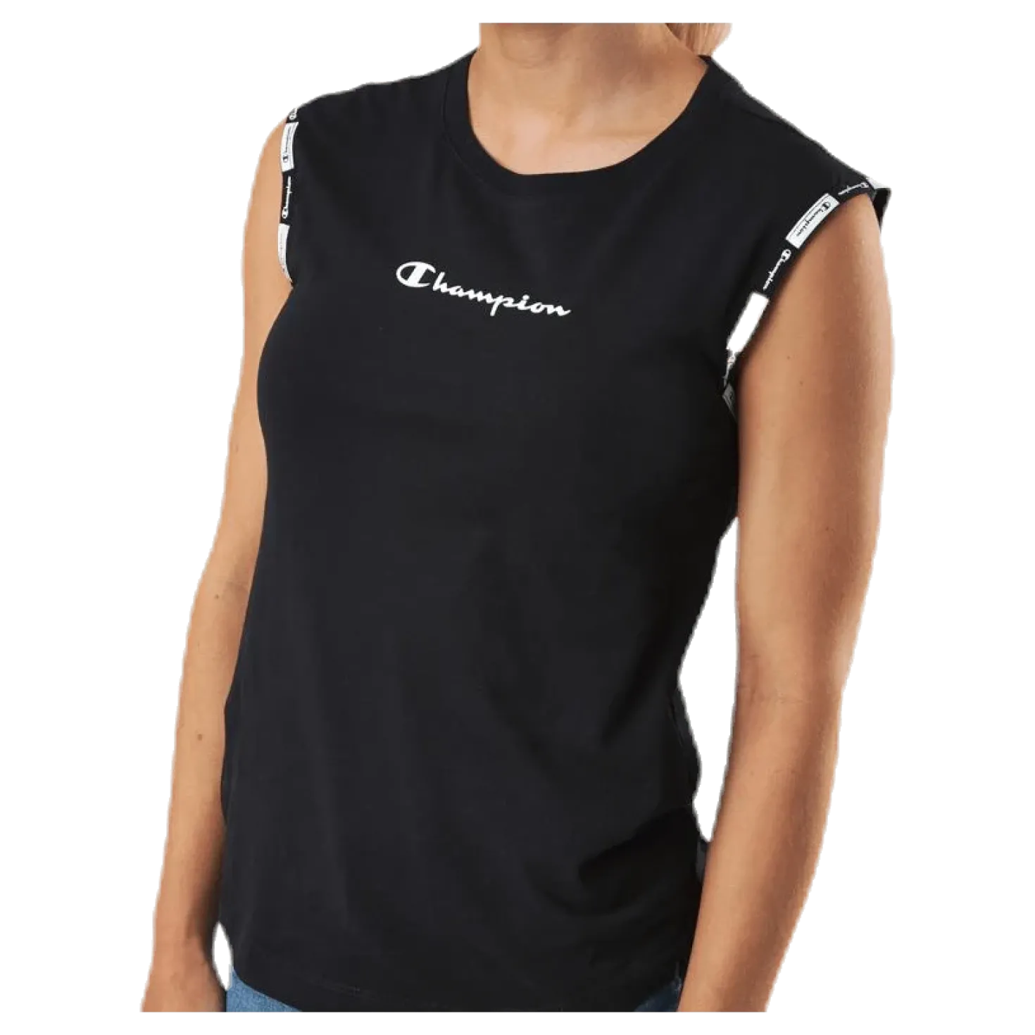 Crewneck Sleeveless T-Shirt Black