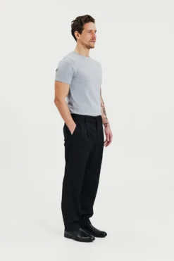 Crew-Neck Slim Grey Melange