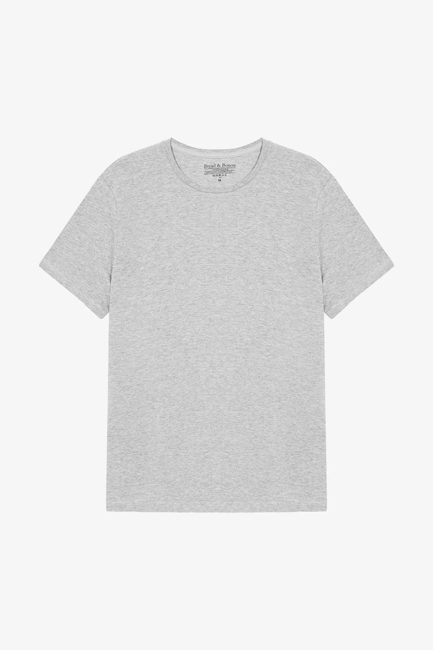 Crew-Neck Slim Grey Melange