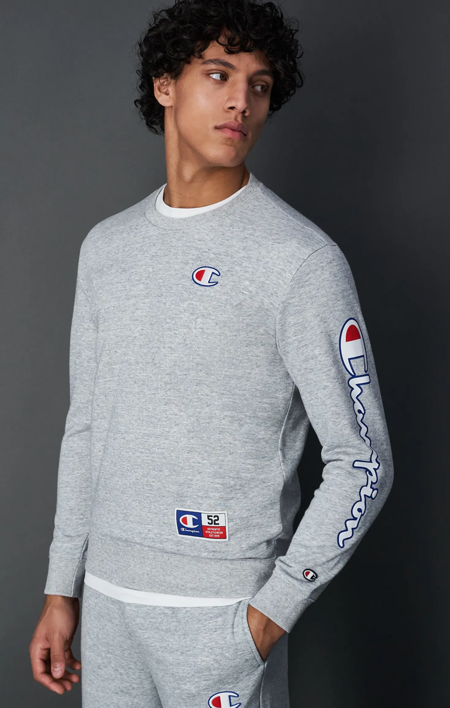 Crewneck Sweatshirt New Oxford Grey Melange