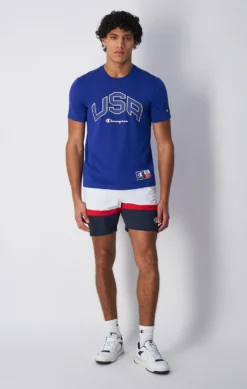 Crewneck T-shirt Mazarine Blue