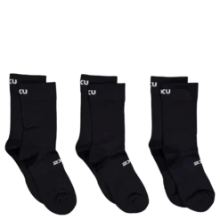 Crew Socks 3 Pack Black/white