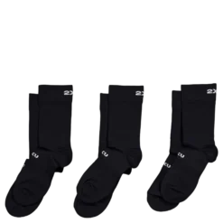 Crew Socks 3 Pack Black/white