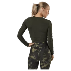 Crop Long Sleeve Forest Green