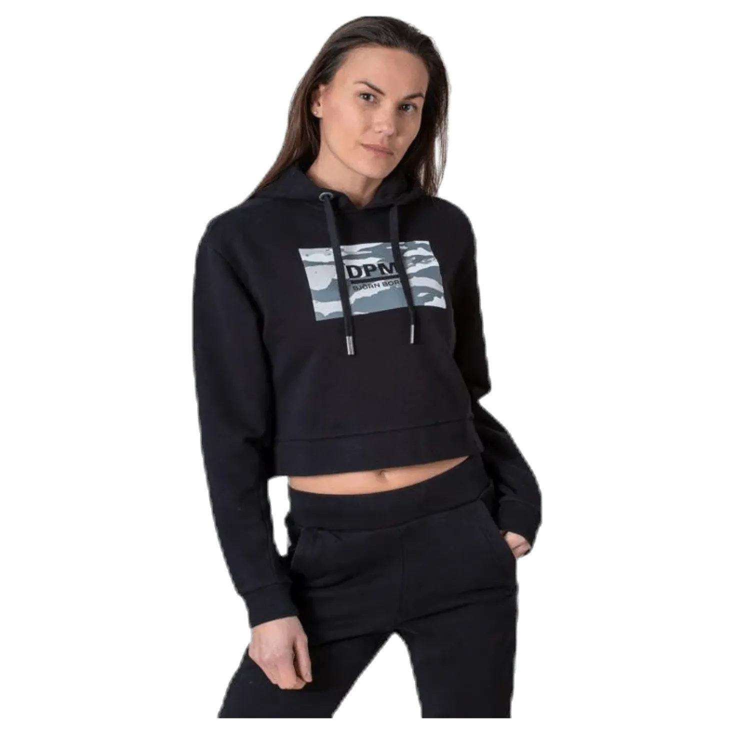 Cropped Dpm Hood Black