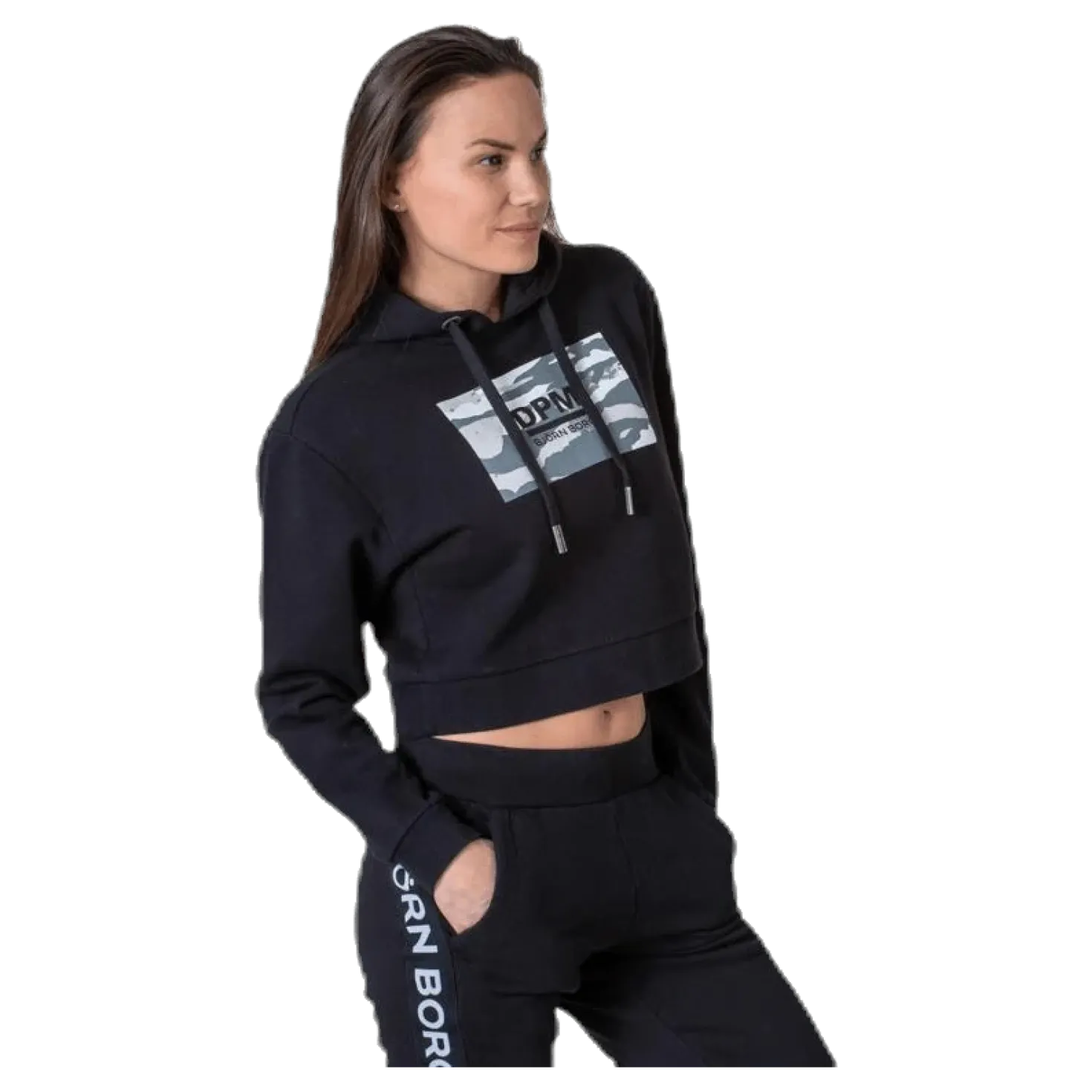 Cropped Dpm Hood Black