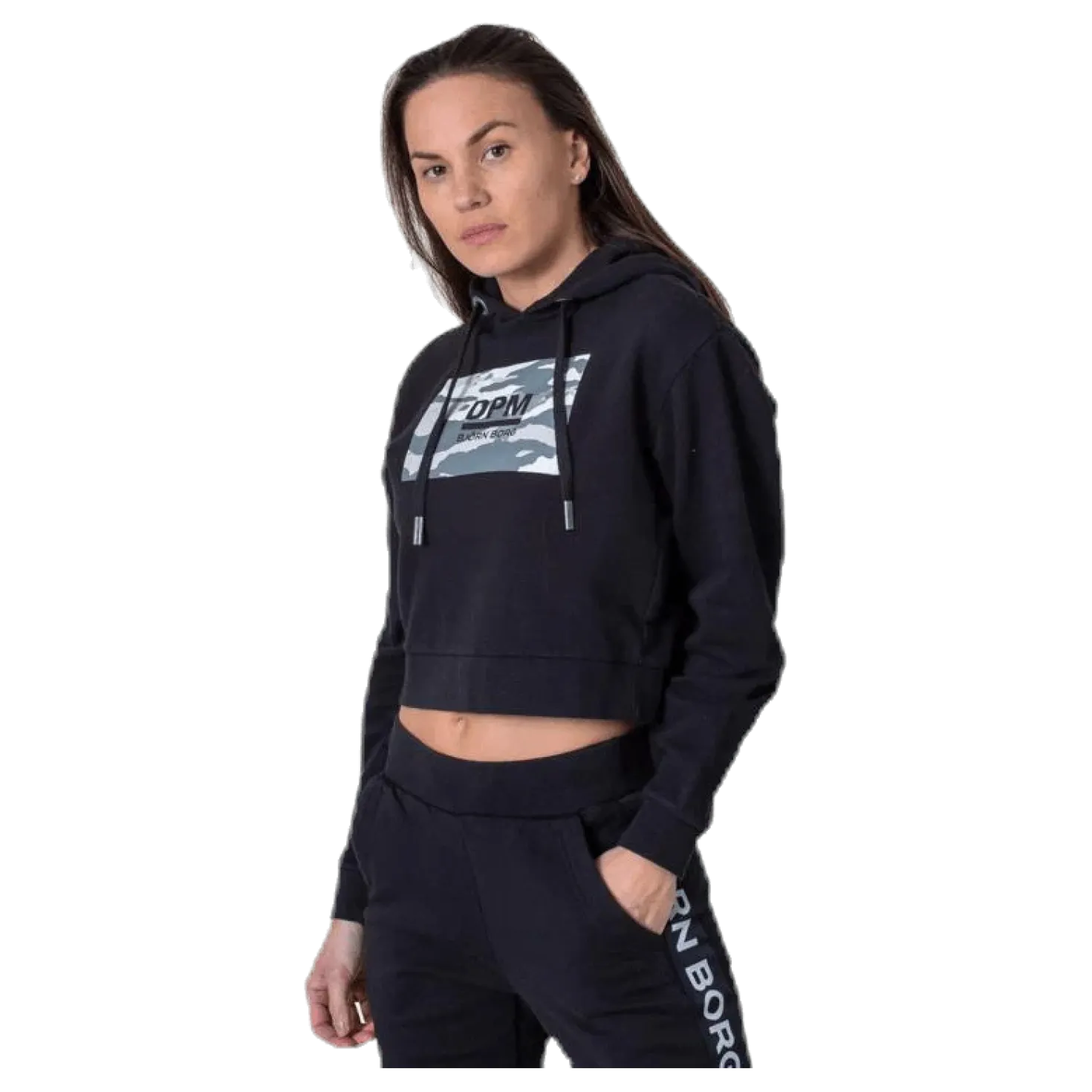 Cropped Dpm Hood Black