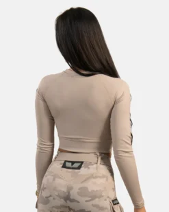 Cropped Long Sleeve Sand Dune