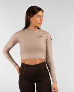 Cropped Long Sleeve Sand Dune