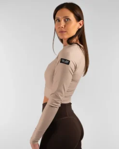 Cropped Long Sleeve Sand Dune