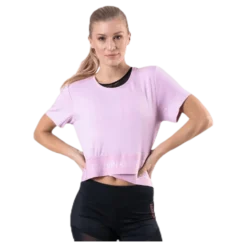 Cropped Short Sleeve T-Shirt Pink