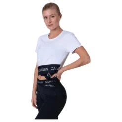 Cropped Short Sleeve T-Shirt White