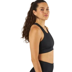 Cross Back Bra Black