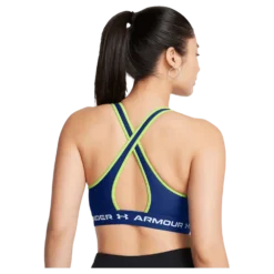 Crossback Mid Bra Tech Blue