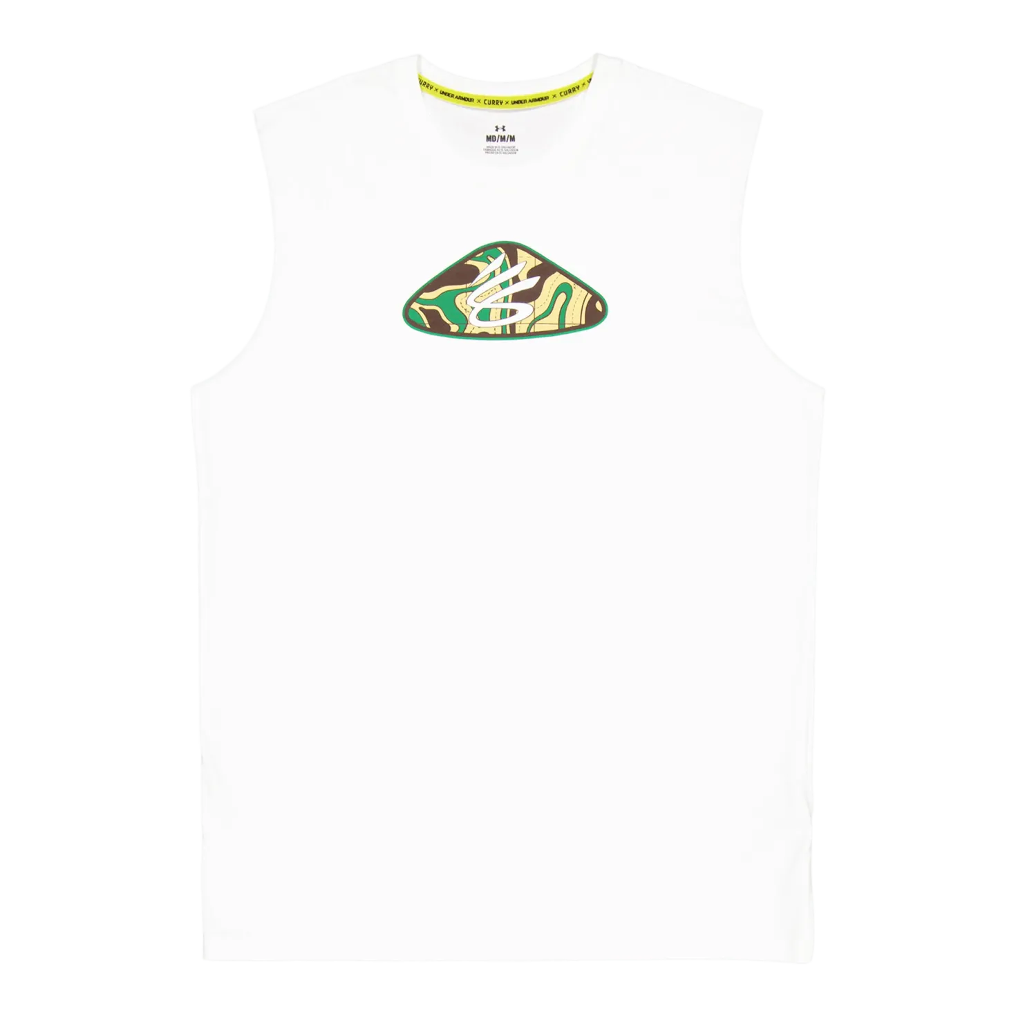 Curry Slvs Tee White