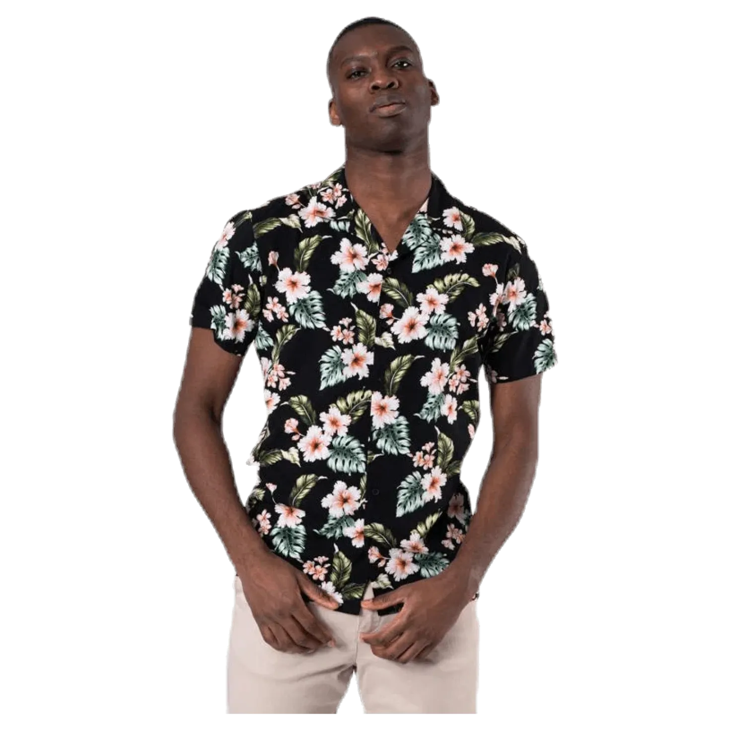 Dale Resort Shirt S/S One Pocket Black