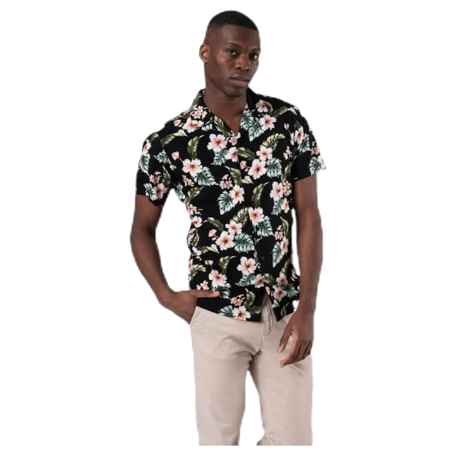 Dale Resort Shirt S/S One Pocket Black