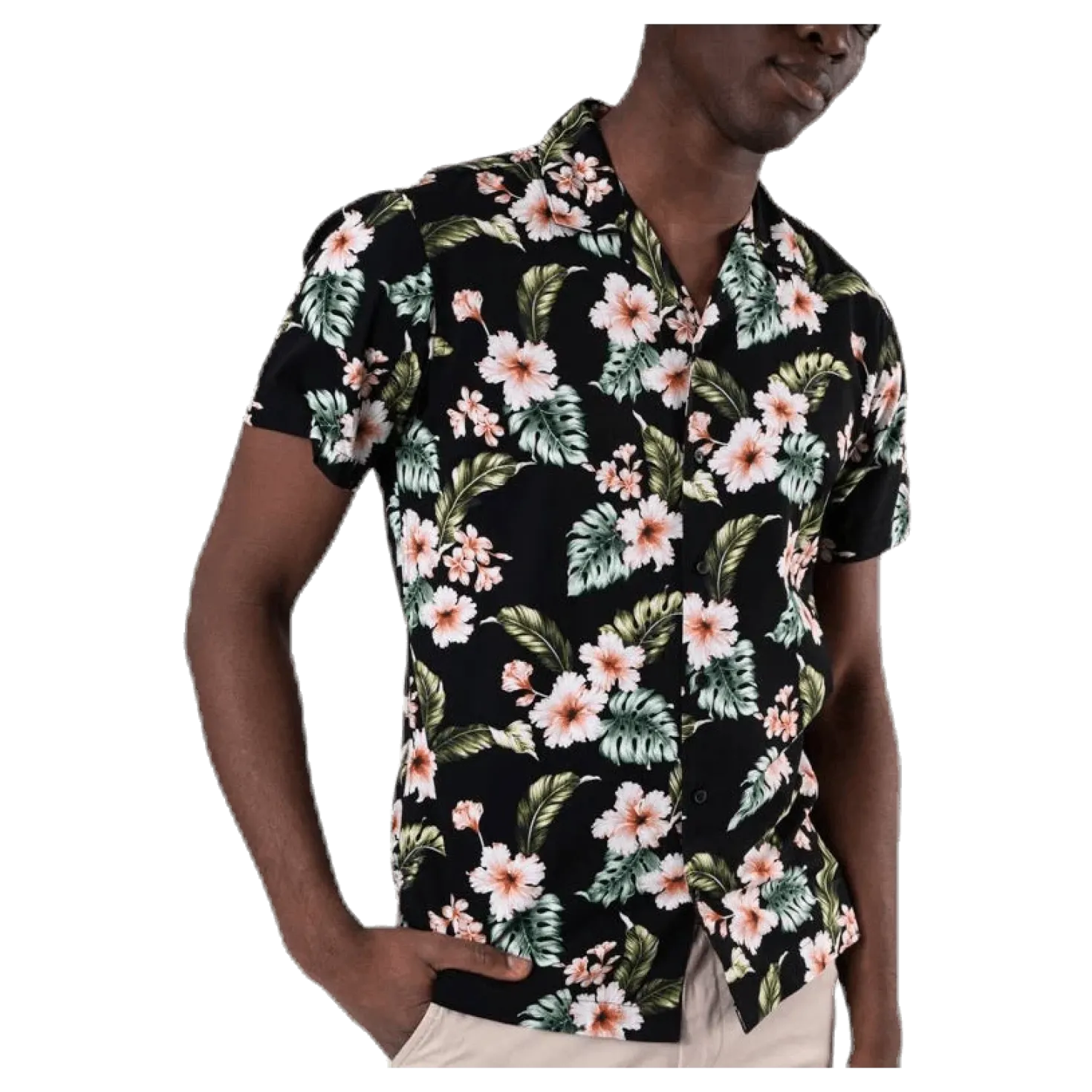 Dale Resort Shirt S/S One Pocket Black