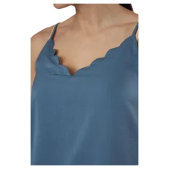 Debbie Singlet Wvn Blue