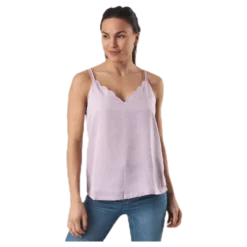 Debbie Singlet Wvn Pink