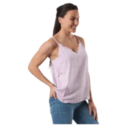 Debbie Singlet Wvn Pink