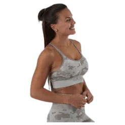 Desert Storm Camo Sports Bra Beige