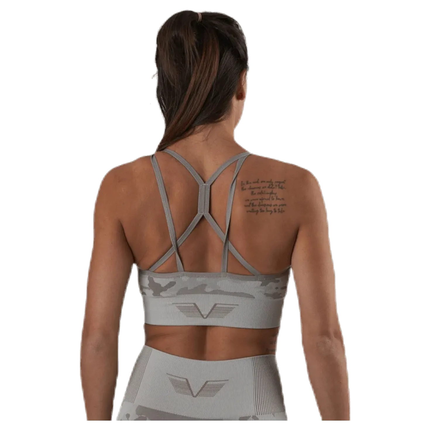 Desert Storm Camo Sports Bra Beige