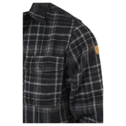 Dewey M Checked Fleece Shirt Black