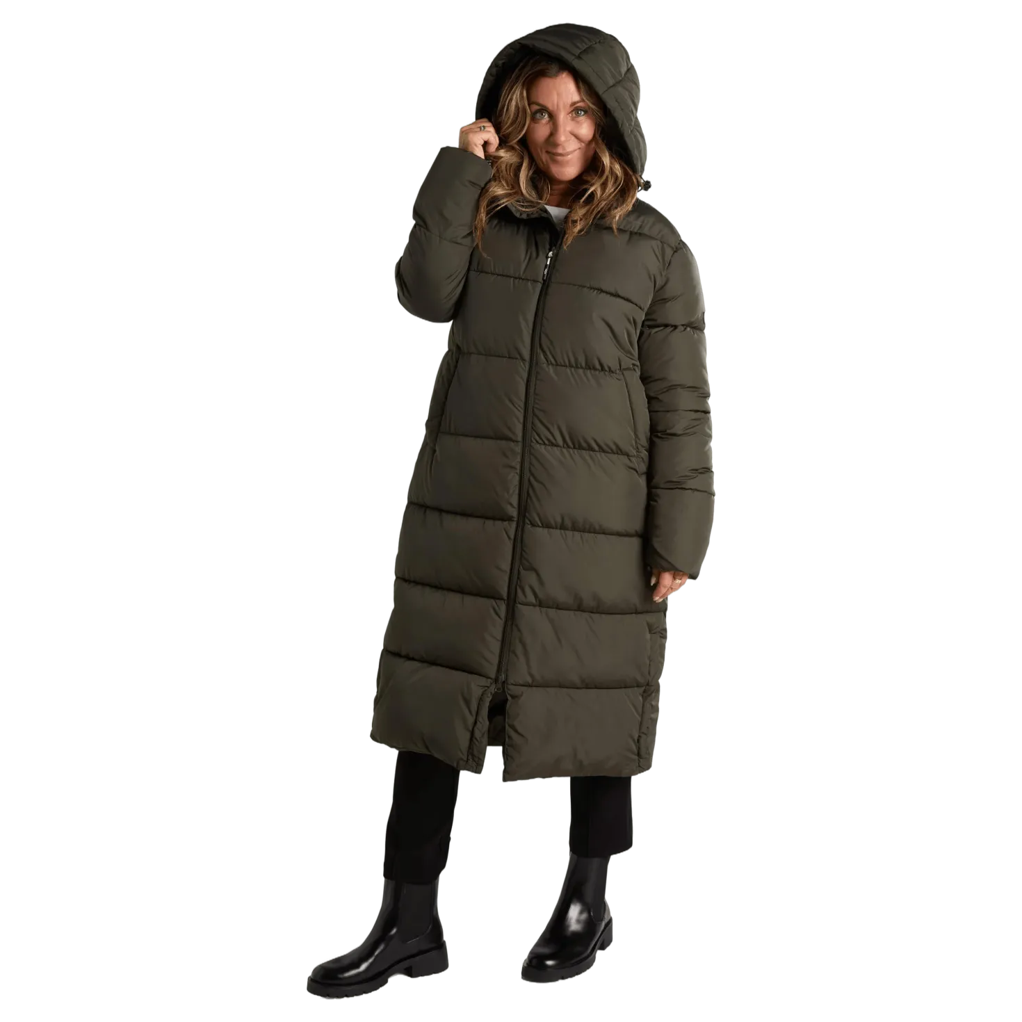 Deyna Reco Coat Dark Olive