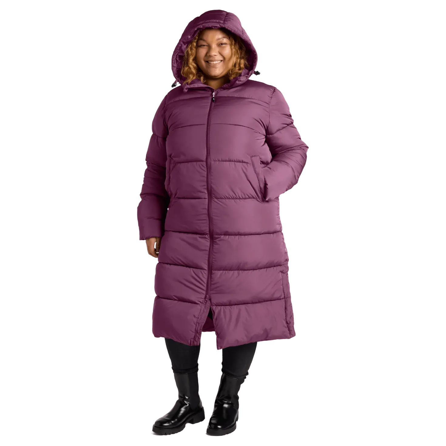Deyna Reco Coat Red Plum