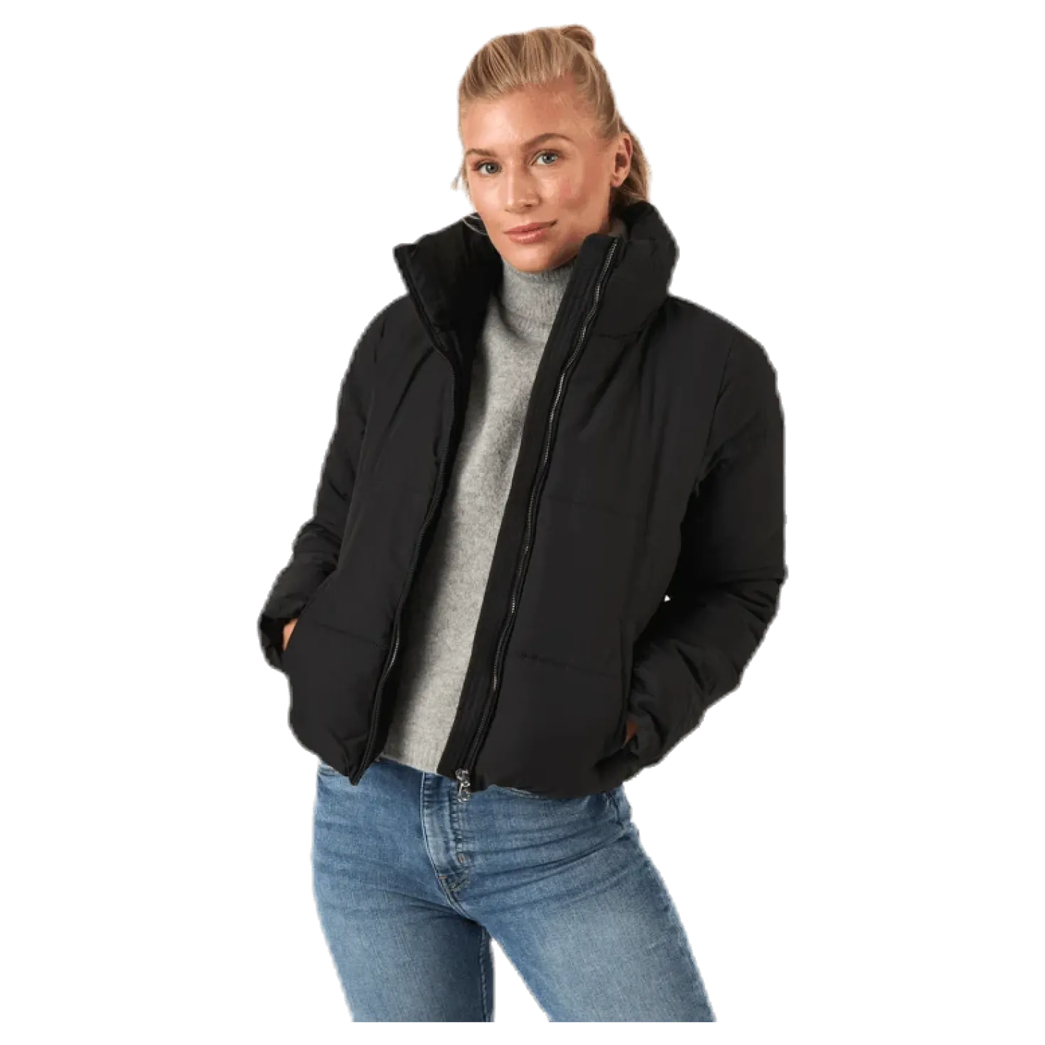 Dolly Short Puffer Jacket Otw Black