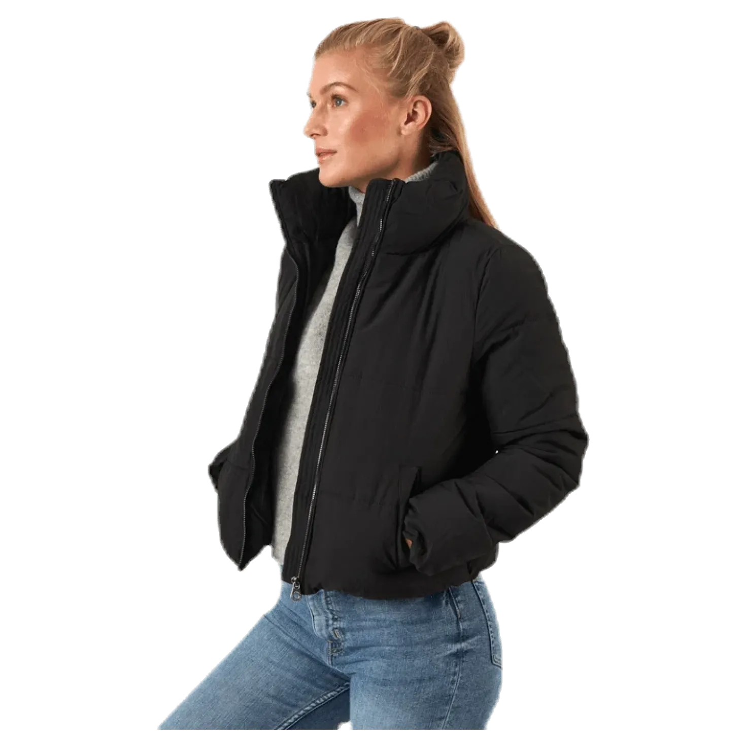 Dolly Short Puffer Jacket Otw Black
