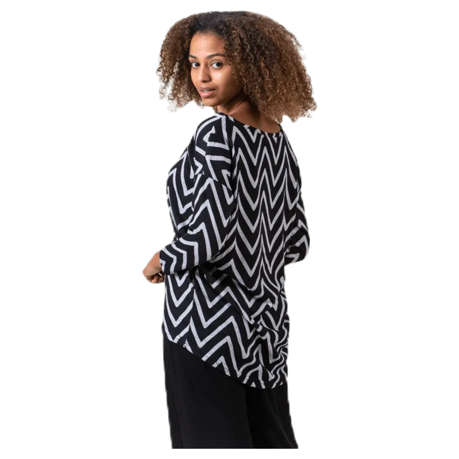 Elcos 4/5 Aop Top Black/Grey