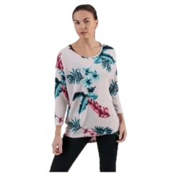 Elcos 4/5 Aop Top Jrs Pink