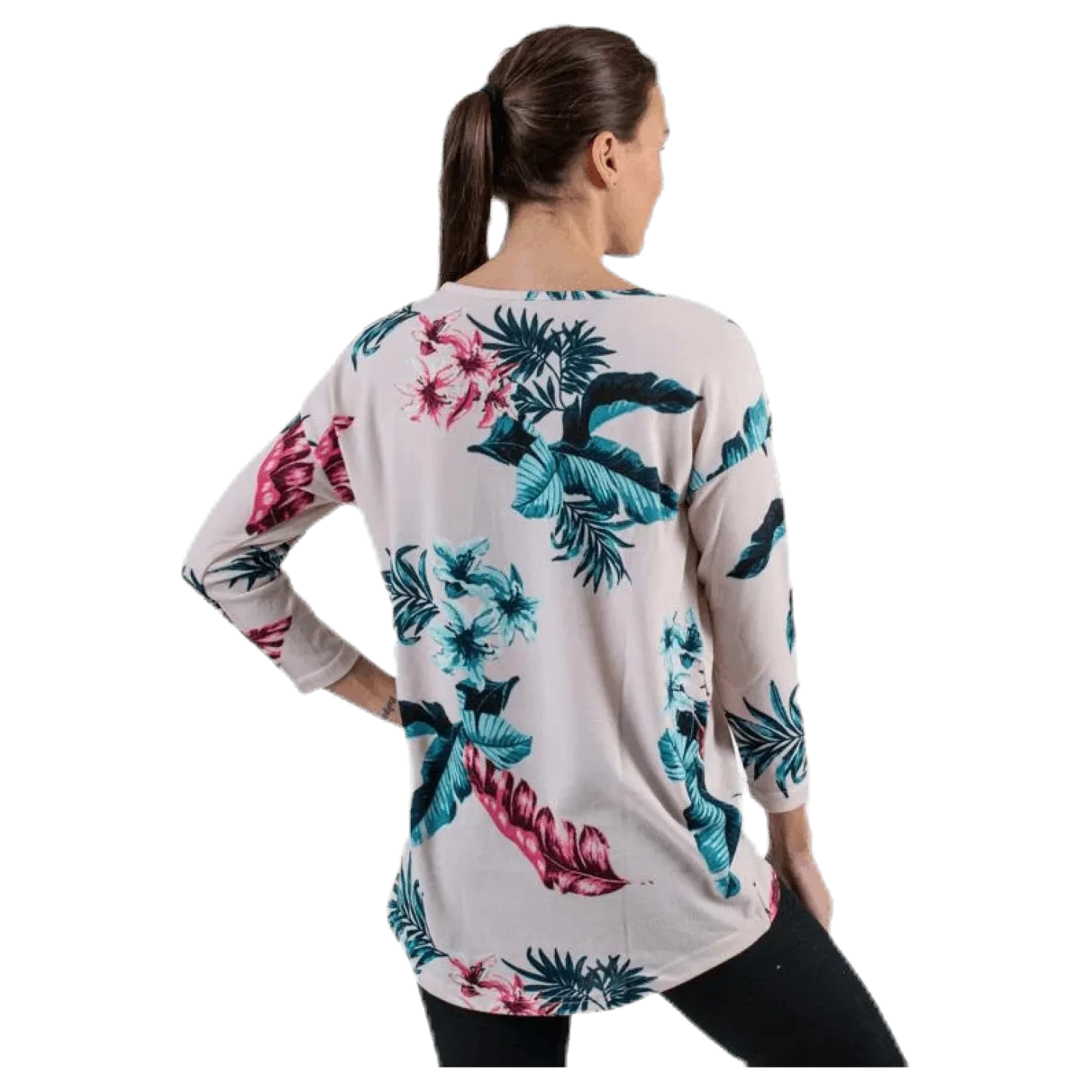 Elcos 4/5 Aop Top Jrs Pink