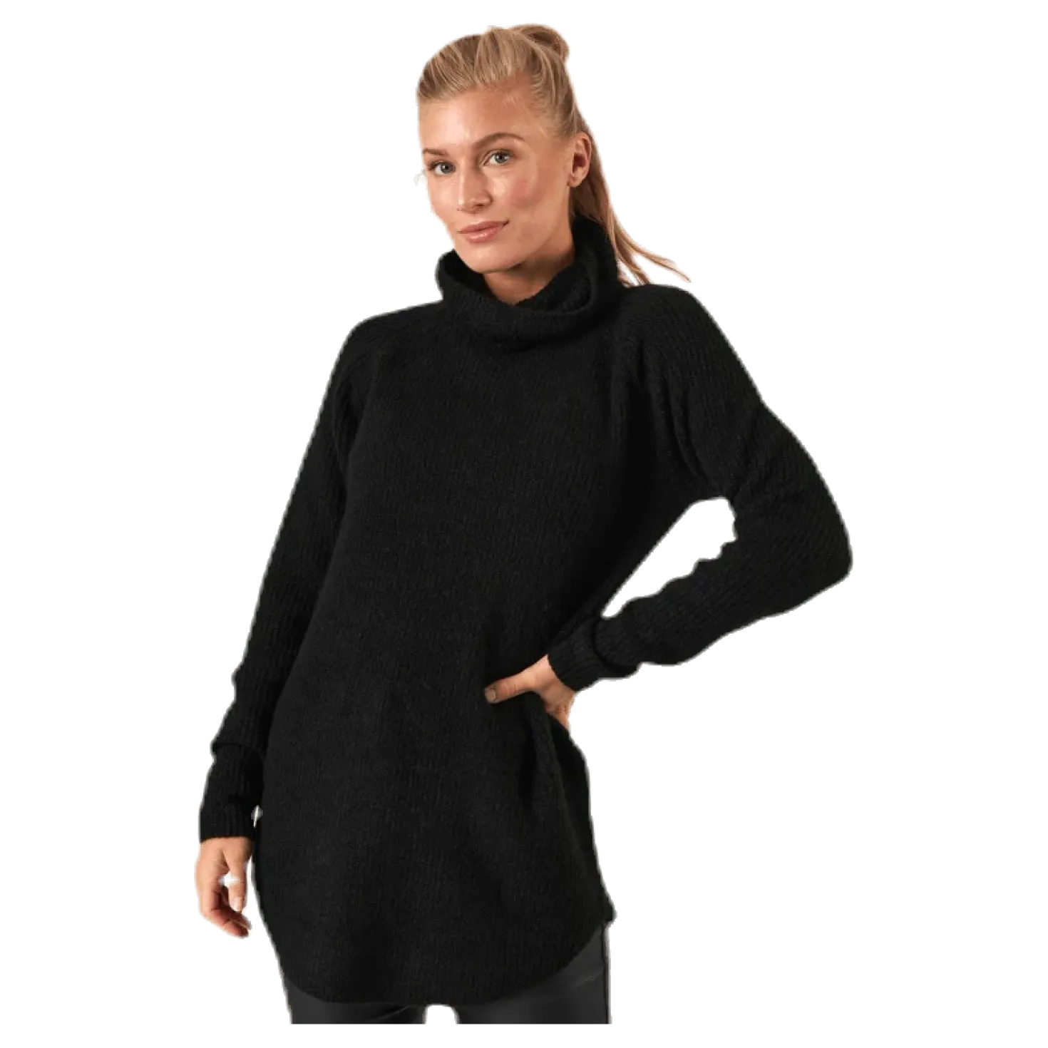 Ellen Ls Long Knit Black