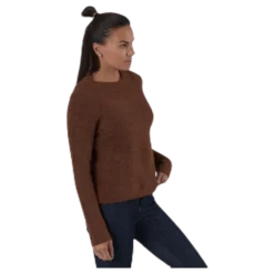 Ellen Ls O-Neck Knit Brown