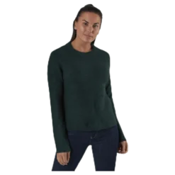 Ellen Ls O-Neck Knit Green