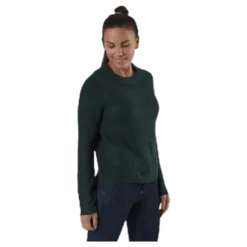 Ellen Ls O-Neck Knit Green