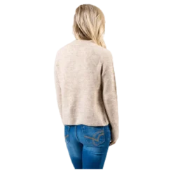 Ellen Ls O-Neck Knit White